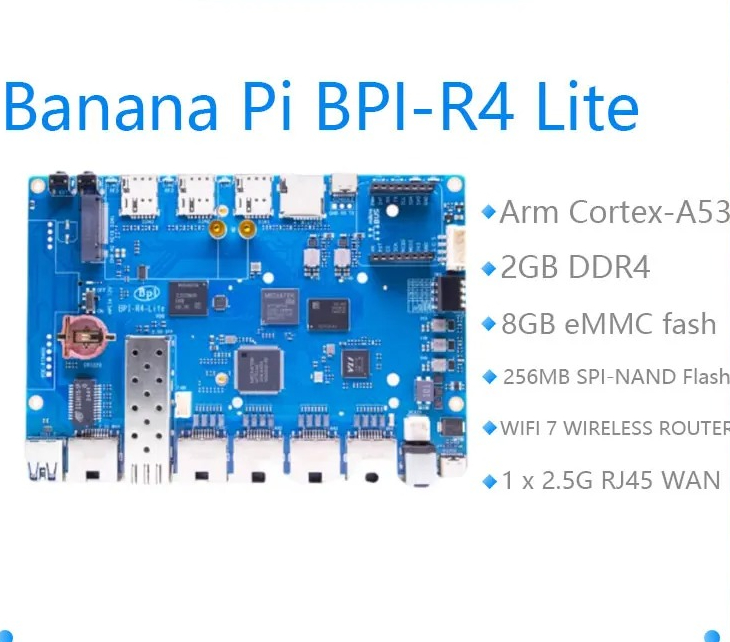 Bananapi Bpi R4 Wifi 7 - Banana Pi BPI-R4 Lite con SoC